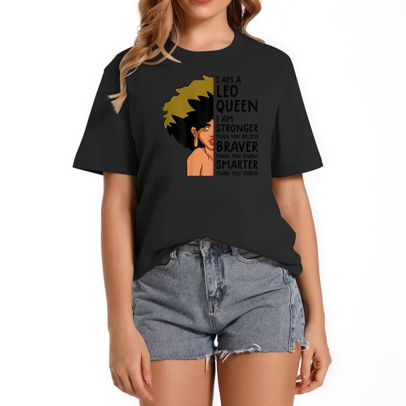 leo queen shirts for women Astrology zodiac shirts girls leo T-Shirt
