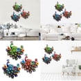 thumbnail image 2 of AOOOWER Contemporary Iron Peacocks Wall Hanging Accessorie Wall Decoration Artwork, 2 of 12