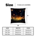 thumbnail image 5 of Fireflies Throw Pillow - Velvet Pillow Inserts Covers with Unique Patterns - Set of 2 - Available in 16x16, 18x18, 20x20 Inches for Various Occasions, 5 of 6
