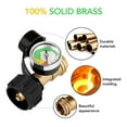 thumbnail image 3 of Brass Propane Tank Gauge Adapter with Gas Pressure Level Meter for BBQ & RV, 3 of 11