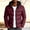 Wine, variant on Men Hooded Winter Down Jackets Coat Lightweight Quilted Fashion Hooded Outwear Color Block Down Jackets Thicken Padded Parka Warm Jacket Coat Lightweight Waterproof Hiking Coat