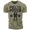 T-Shirt Military Green, variant on Gymish PULL TO POWER Workout T-Shirt – Funny Gym Shirt for Men, Lifting T-Shirt for Deadlift, Warm Grey with Sleeve Logo, Small