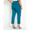thumbnail image 3 of ELOQUII Women's Plus Size Petite The Ultimate Stretch Slim Leg Pant, 3 of 3