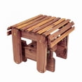 thumbnail image 2 of Cedar Gliding Ottoman - Handcrafted Amish Wood Outdoor Footrest 19x19x15.5", 2 of 7