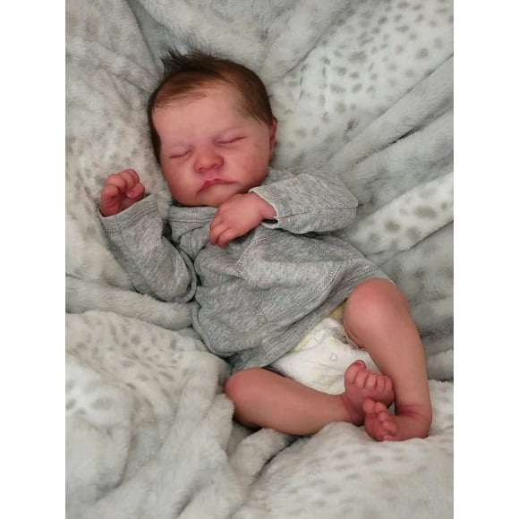 Lifelike Reborn Baby Dolls Soft Body Realistic Newborn Baby Dolls Vinyl Body Poseable Baby Girls Boys for Kids Christmas Gifts A13