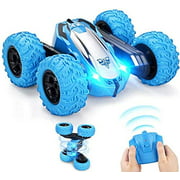 RC Cars Stunt Car Toy, VASLON 4WD 2.4Ghz Remote Control Car Double Sided Rotating Vehicles 360° Flips, Rotating Rotation, LED Headlights RC 4WD High Speed Off Road，Kids Toy Cars for Boy