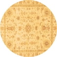 thumbnail image 1 of Ahgly Company Indoor Round Oriental Brown Traditional Area Rugs, 8' Round, 1 of 4