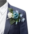 thumbnail image 4 of CNKOO Ivory Rose Wrist Corsage Set Handmade Artificial Corsage and Bride Hand Flower Set for Wedding Party Prom Decorations, 4 of 6