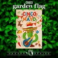 thumbnail image 2 of G128 Garden Flag Cinco De Mayo Cactus Double Sided 12"x18" Blockout Fabric | Outdoor Seasonal Holiday Home Yard Décor, 2 of 8