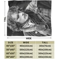 thumbnail image 3 of Sam Heughan Blanket Soft Flannel Fleece Throw Blanket Pattern Warm Plush Blankets 50"x40", 3 of 6