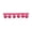 Pink, variant on Belagio 1.25" Wide x 10 Yards, Pom Trim, 1 Bolt, Black