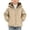 Beige, variant on StSilkitty Hooded Jacket for Boys Girls Zip up Long Sleeve Fleece Jacket Coat Fall Winter Thick Thermal Outerwear with Pockets