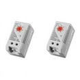 thumbnail image 1 of 2X KTO011 0-60Celsius Interruptor Controlador de Temperatura Compacto Ajustable Normalmente Cerrado (C), Rojo, 1 of 5