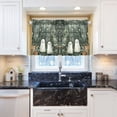 thumbnail image 5 of Yayeee Kitchen Curtains Tier Pair Light Filtering 27"x36" Rod Pocket Short Cafe Window Panel, Cute Ghosts Playing, 5 of 7