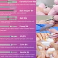 thumbnail image 5 of 30Pcs Nail Drill Bits Set,3/32 Inch Professional Ceramic Diamond Nail Bits, Nail Drill Bits for Electric Manicure Pedicure Nail File Machine, 5 of 10