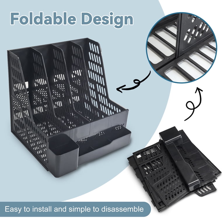 AGCAN 2-Pack 4-Tier Desk Organizer with File Holder photo 5