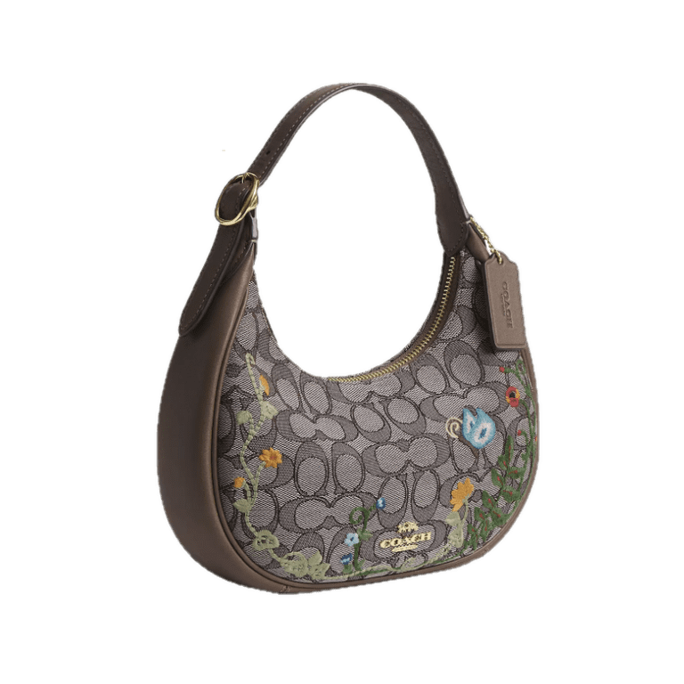 Coach Emily Shoulder Bag In Signature Jacquard With Floral