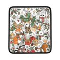 thumbnail image 3 of Christmas DIY Coloring Throw Blanket, Woodland Animals Line Art with 24 Markers, Holiday Craft Blanket, 3 of 4