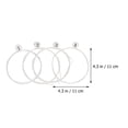 thumbnail image 2 of HONITANO 4Pcs Nylon Ukulele Strings White Sturdy Replacement Musical Instrument Parts, 2 of 8