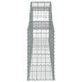 thumbnail image 3 of vidaXL Arched Gabion Baskets 4 pcs 118.1"x11.8"x23.6"/31.5" Galvanized Iron, 3 of 5