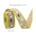 thumbnail image 2 of Bee Flower Wrapping Paper Wrapping Paper,Sunflower Paragraph Knot Dot Checkered Wavy Ribbon Wrapping Wedding Parties Wreaths And Diy Crafts 4.5M Wedding Wrapping Paper,Yellow, 2 of 4