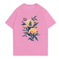 thumbnail image 3 of NAMTYQX True Classic T Shirts for Men Crew Neck Lightweight Plus Size Elasticated Cool Short Sleeved Boho Graphic Loose Fit Casual Mens Graphic Tees Pink Size M, 3 of 5