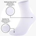 thumbnail image 4 of TAVENE Cushioned Sports Ankle Socks for Women, Soft Cotton Quarter Mini Crew Athletic Running Socks, 4 of 7