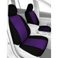 thumbnail image 2 of CalTrend Front Buckets Tweed Seat Covers for 2007-2010 Dodge Caliber - DG258-10TT Purple Insert with Black Trim, 2 of 3