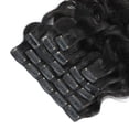 thumbnail image 4 of Wavy Clip in Hair Extensions Real Human Hair 8pcs/Set Hair Clip Ins for Black Women Human Hair Seamless Remy Body Wave Black Clip In Hair Extensions 8-26Inches, 4 of 6