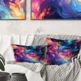 thumbnail image 2 of Designart "Cosmic Aura Camo" Abstract Throw Pillow - Modern Pillow For Couch - Insert And Pillows Covers For Bedroom Decor, 2 of 5