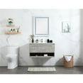 thumbnail image 6 of Elegant Decor Roman 36" MDF Single Bathroom Vanity with Backsplash in Gray, 6 of 7