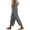 Light Gray -AB02, variant on Nestiefly Linen Pants Women Hollowed-Out 2026 Trendy Summer Casual Cropped Mid Waist Gauze Pants Drawstring Lightweight Beach Vacation Trouser with Pockets Light Gray 2XL