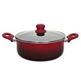 thumbnail image 1 of Hamilton Beach 8.5 Quart Aluminum Nonstick Round Dutch Oven Pot, Red, 1 of 3