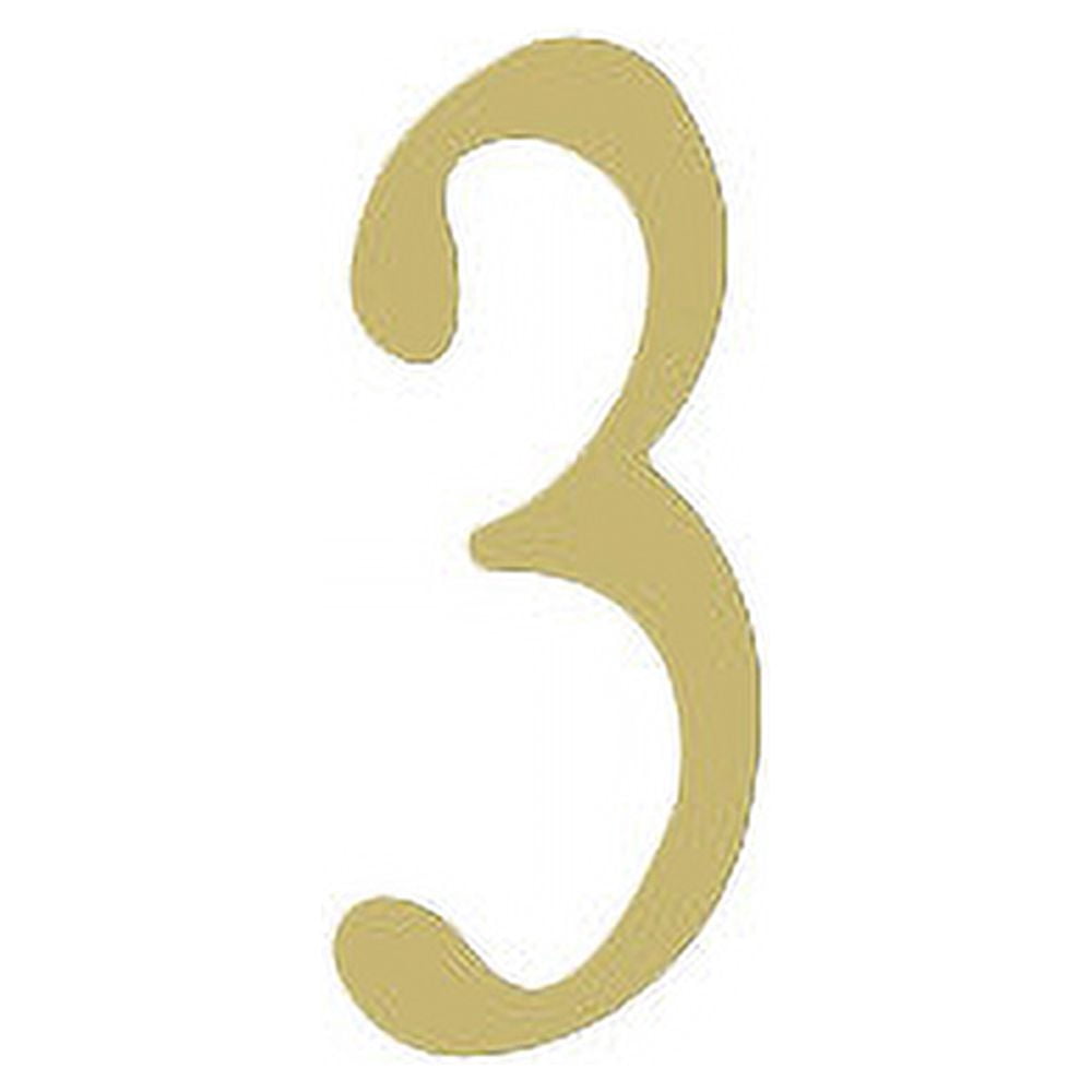 Outdoor Decorative 2 inch Stainless Steel Self Adhesive Address Number - Number: 2