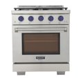 thumbnail image 3 of Kucht Professional 30" Stainless Steel Propane Gas Range in Royal Blue/Silver, 3 of 10