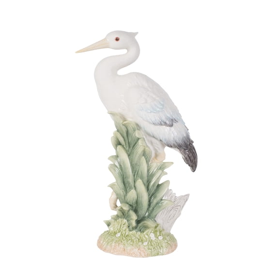 Fitz and Floyd Newport Home 16" Tall Egret Face Earthenware Decorative Figurine
