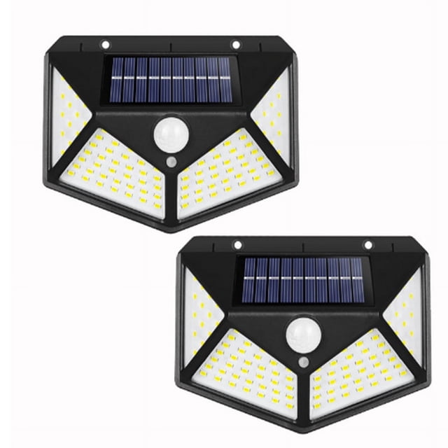 Luces solares FloreceBien para exteriores, sensor de movimiento, luz de pared para exteriores con energía solar, luces de seguridad solares a prueba de agua con modo de iluminación, ángulo amplio
