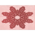 thumbnail image 1 of Ahgly Company Machine Washable Indoor Rectangle Transitional Grapefruit Red Area Rugs, 5' x 8', 1 of 7