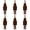 Coffee Color, variant on Flocking Nutcrackers Christmas Decorations Fabric Hanging Ornament For Indoor Holiday Festival Accessories