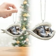 thumbnail image 2 of Less Than 5 Hangs Christmas Sleeping Angel Dog Christmas Decorations Dog Memorial Decorations Dog Angel Shape Acrylic Pendant Gift for Dog Lovers Christmas Holiday Christmas Crafts, 2 of 9