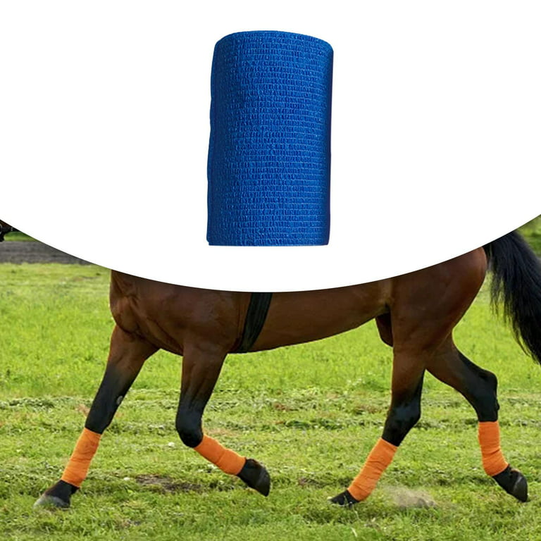  Nuanchu 16 Roll Elastic Adhesive Bandage Tape Self Adherent  Cohesive Bandage Wrap Flexible Stretch Elastic Tape for Horses Animals  Sports Ankle Knee and Wrist Sprains Strains(4 Inch x 5 Yard) 