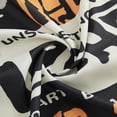 thumbnail image 4 of Vintage Retro Halloween Fabric Shower Curtain Spooky Bathroom Decorations, Trick or Treat Cute Cool Gothic Creepy Skull Skeleton Spirit Halloween Shower Curtain Set with Hooks, Heavy Duty Waterproof, 4 of 6