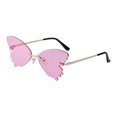 thumbnail image 2 of Gafas de sol Yinane Gafas de terre Mujeres Sin montura Rhinestones Rosa, 2 of 6