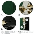 thumbnail image 3 of Designart "Golden Merge of Green and Black Ink II" Abstract Canvas Wall Art - Modern Green Abstract Painting Living Room Canvas Art, 3 of 6