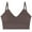 Coffee, variant on Bras for Women Ribbed Wirefree Spaghetti Strap Comfort Wirefree Full Support Everyday Bras