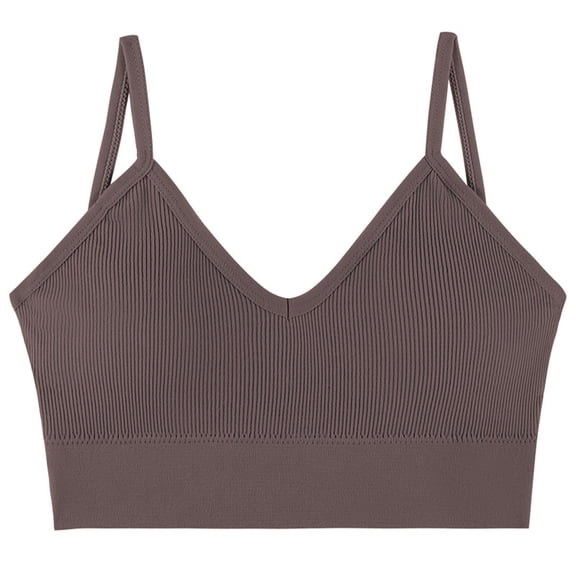 XFLWAM Bras for Women Ribbed Full Coverage Bra Wireless Everyday Bra Soft Liftup High Stretch Bras Thin Breathable Underwear