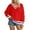 Red, variant on Sweater Women Oversized Knit Pullover Sweater Long Sleeve Soft Tunic Top for Women Loungewear and Winter Fashion Comfort Wear