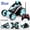 Blue, variant on Red Red Luminous Rc Stunt Dump Truck Toy 360 Rolling Double Sided Remote Control Vehicle With Lights