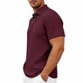 thumbnail image 4 of PBNBP Polos Shirts for Men,Mens Jacquard Knitted Polos Shirts Quarter Zip Polos T Shirt Short Sleeve Regular Fit Shirt for Summer, 4 of 10