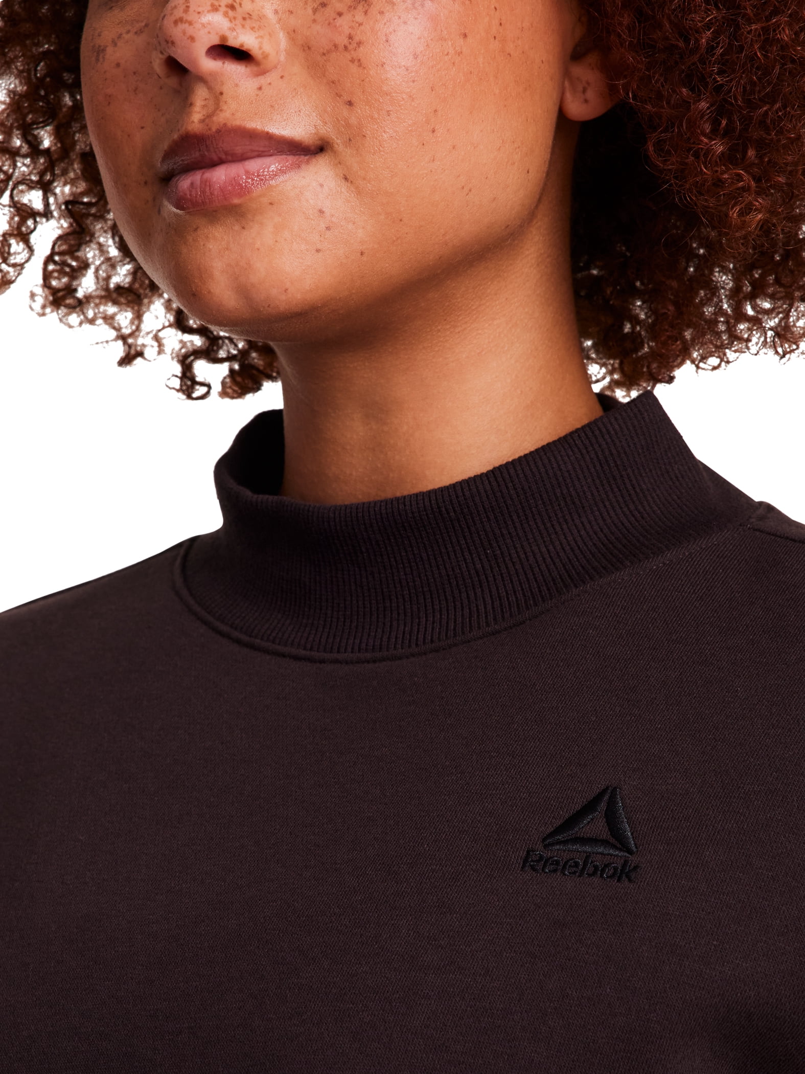 Reebok Women's & Women's Plus Transition Mock Neck Sweatshirt, Sizes XS-4X